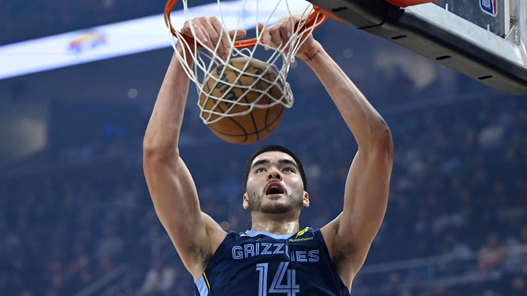 Memphis Grizzlies center Zach Edey practiced and shot around in preparation to play the New Orleans Pelicans, putting him in line to play as his team opens a four-game road trip.