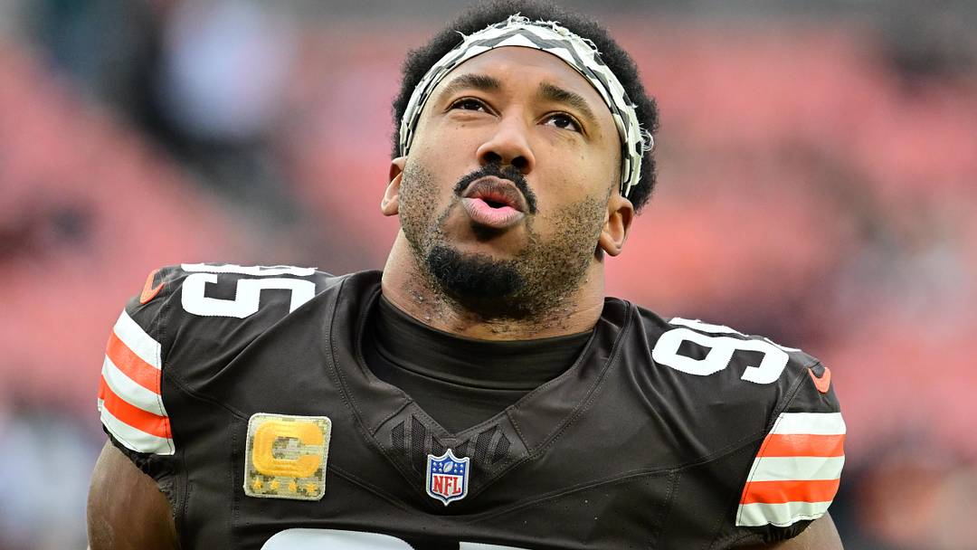 Former Cleveland Browns defensive end Myles Garrett Former Cleveland Browns defensive end Myles Garrett