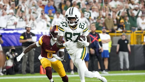 Green Bay Packers Wide Receiver Romeo Doubs Fantasy Football Streaming Option 
