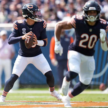 A clean pocket with clean feet for Caleb Williams to throw is one goal for the Bears offense, unlike what they had in much of their first game.