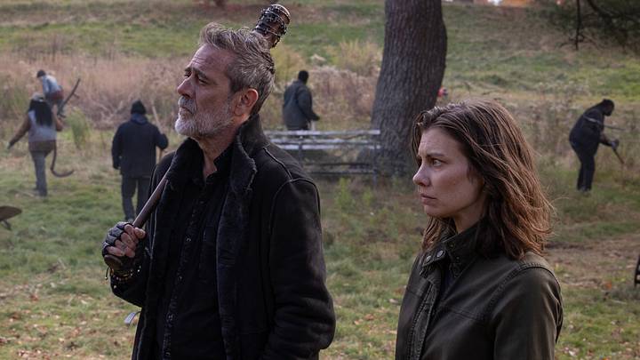 Lauren Cohan as Maggie Rhee, Jeffrey Dean Morgan as Negan in The Walking Dead: Dead City season 3