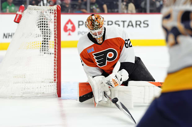 Philadelphia Flyers goalie Ivan Fedotov