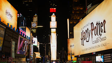 NEW YORK, NEW YORK - SEPTEMBER 05: General view during "Harry Potter And The Cursed Child" Times Square Takeover at Times Square on September 05, 2019 in New York City. (Photo by Steven Ferdman/Getty Images for Harry Potter And The Cursed Child)