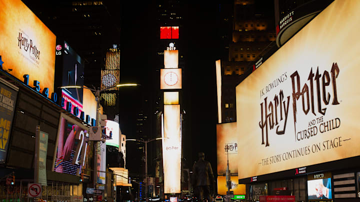 NEW YORK, NEW YORK - SEPTEMBER 05: General view during "Harry Potter And The Cursed Child" Times Square Takeover at Times Square on September 05, 2019 in New York City. (Photo by Steven Ferdman/Getty Images for Harry Potter And The Cursed Child)
