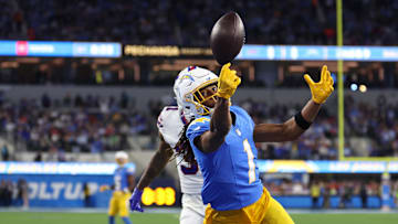 Dec 23, 2023; Inglewood, California, USA;  Los Angeles Chargers wide receiver Quentin Johnston (1)