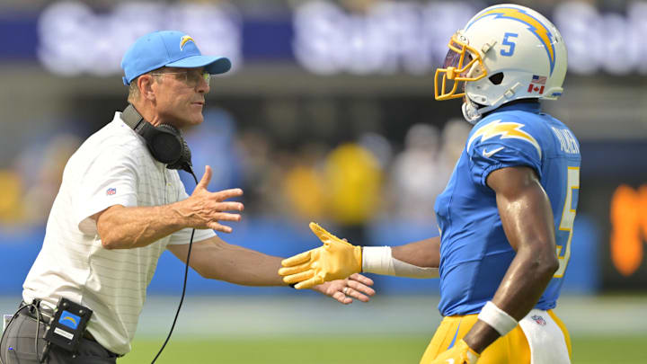 Harbaugh led the Chargers to a 22–10 Week 1 win over the Raiders.