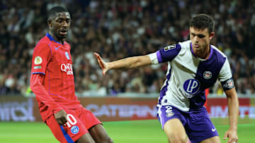 Ousmane Dembele, Rasmus Nicolaisen - Toulouse - PSG