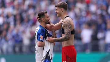 Die HSV-Stars um Fabio Vieira und Luka Vuskovic Die HSV-Stars um Fabio Vieira und Luka Vuskovic