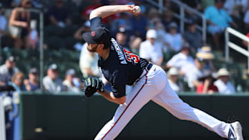 Atlanta Braves starter Ian Anderson's over the top delivery is something batters don't see often in today's game.