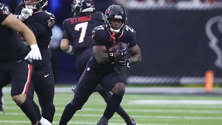 Houston Texans running back Woody Marks.