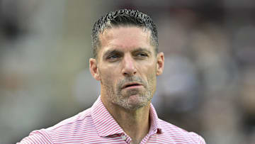 ct 26, 2024; College Station, Texas, USA; Houston Texans executive vice president and general manager Nick Caserio looks on prior to the game between the Texas A&M Aggies and the LSU Tigers at Kyle Field. Mandatory Credit: Maria Lysaker-Imagn Images. 