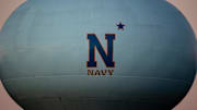 Nov 28, 2020; Annapolis, Maryland, USA; A general view of the Navy Midshipmen logo on a water tower near the stadium is seen before the game between the Navy Midshipmen and the Memphis Tigers at Navy-Marine Corps Memorial Stadium.
