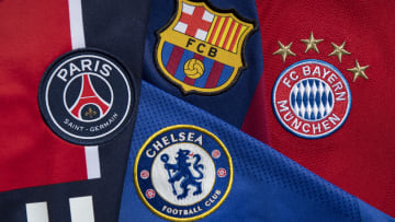 The Club Badges of the Four Champions League Semi Finalists