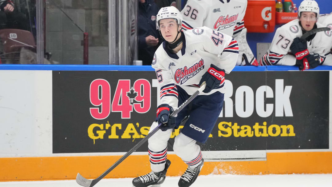 Beckett Sennecke with the Oshawa Generals