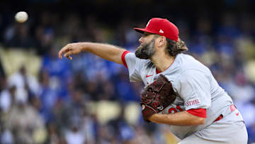 Mar 30, 2024; Los Angeles, California, USA; St. Louis Cardinals starting pitcher Lance Lynn (31)