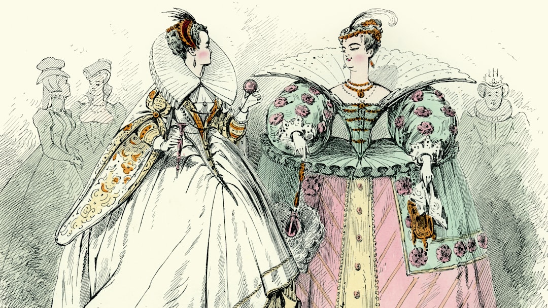 French ladies wearing the fashion 16th Century