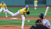 Sep 7, 2024; Boston, Massachusetts, USA; Boston Red Sox starting pitcher Cooper Criswell (64) throws a pitch during the first inning against the Chicago White Sox at Fenway Park. Mandatory Credit: Paul Rutherford-Imagn Images