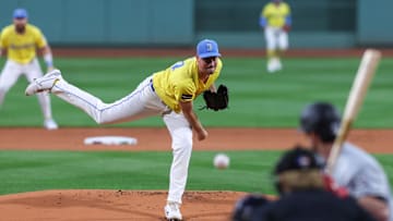 Sep 7, 2024; Boston, Massachusetts, USA; Boston Red Sox starting pitcher Cooper Criswell (64) throws a pitch during the first inning against the Chicago White Sox at Fenway Park. Mandatory Credit: Paul Rutherford-Imagn Images