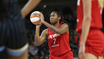 South Carolina basketball legend Aliyah Boston with the Indiana Fever