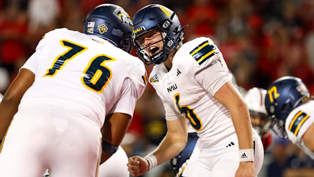 Northern Arizona quarterback Ty Pennington