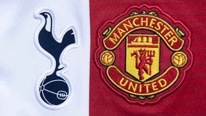 The Tottenham Hotspur and Manchester United Club Badges The Tottenham Hotspur and Manchester United Club Badges