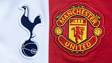 The Tottenham Hotspur and Manchester United Club Badges
