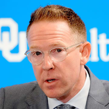 Thunder general manager Sam Presti speaks during an introductory press conference for the 2024 Thunder draft picks at Oklahoma Contemporary Arts Center in Oklahoma City, Saturday, June, 29, 2024.