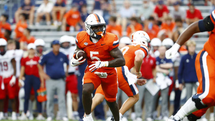 Kobe Pace racked up 144 all-purpose yards and scored one touchdown in Virginia's season-opening win over Richmond.