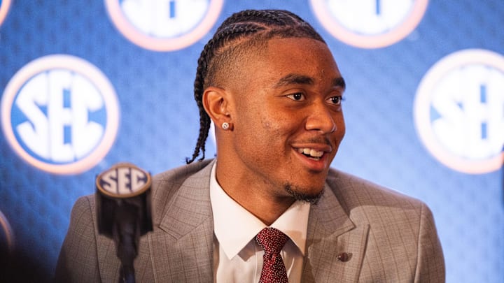 Arkansas quarterback Taylen Green