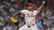 Jun 1, 2024; Philadelphia, Pennsylvania, USA;   Philadelphia Phillies pitcher Gregory Soto (30) pitches in the eighth inning against the St. Louis Cardinals at Citizens Bank Park. Philadelphia won 6-1.