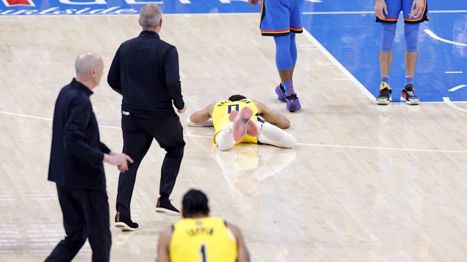 Haliburton suffered an Achilles injury in Game 7 | Alonzo Adams-Imagn Images