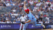 Aug 31, 2024; Bronx, New York, USA; St. Louis Cardinals pitcher Ryan Helsley (56) delivers a pitch against the New York Yankees during the ninth inning at Yankee Stadium. Mandatory Credit: Gregory Fisher-Imagn Images