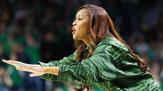 Notre Dame head women's basketball coach Niele Ive