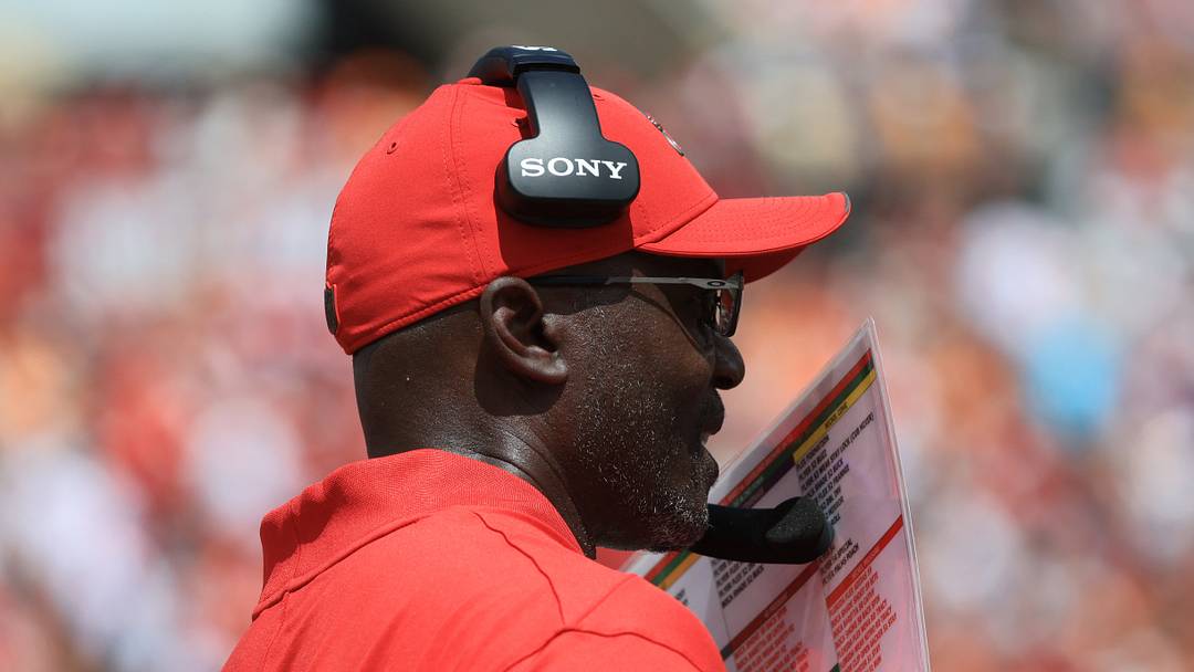 Tampa Bay Buccaneers head coach Todd Bowles during the second half against the Cleveland Browns Tampa Bay Buccaneers head coach Todd Bowles during the second half against the Cleveland Browns