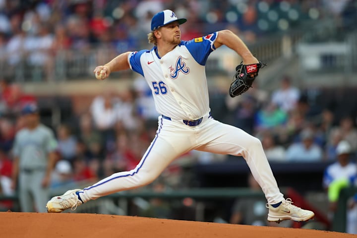 Atlanta Braves starting pitcher Spencer Schwellenbach.