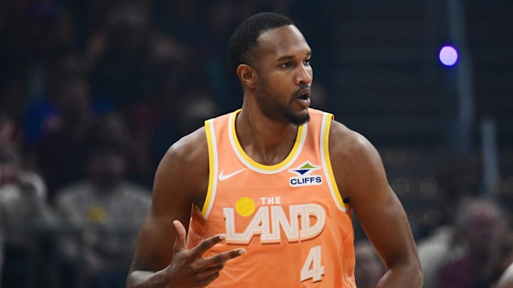 Feb 24, 2026; Cleveland, Ohio, USA; Cleveland Cavaliers center Evan Mobley (4). Mandatory Credit: Ken Blaze-Imagn Images