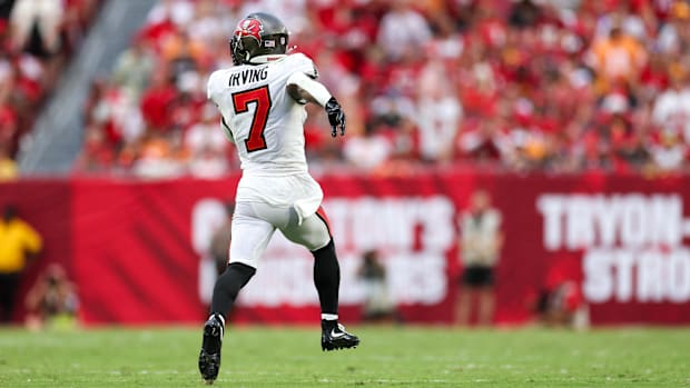 Tampa Bay Buccaneers running back Bucky Irving