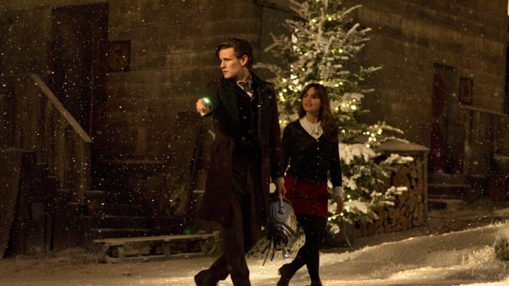 The Time of the Doctor, the Doctor (Matt Smith) and Clara (Jenna Coleman). Courtesy Adrian Rogers, BBC