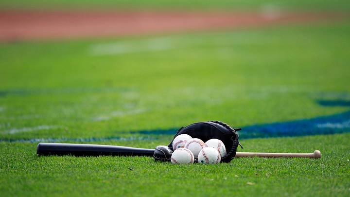 Mar 25, 2015; Tampa, FL, USA; A genial view if a glove, bat and baseballs on the field prior to the game between the New York Yankees and New York Mets at George M. Steinbrenner Field. Mandatory Credit: Kim Klement-USA TODAY Sports