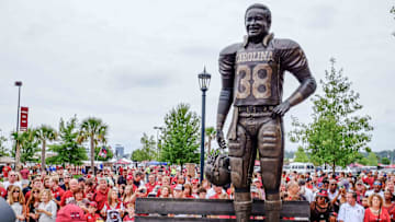 The unveiling of South Carolina football legend George Rogers' statue