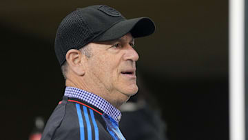 Feb 22, 2025; San Jose, California, USA; San Jose Earthquakes owner John Fisher before the game against Real Salt Lake at PayPal Park. Mandatory Credit: Darren Yamashita-Imagn Images