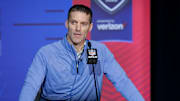 Houston Texans general manager Nick Caserio at the NFL Combine