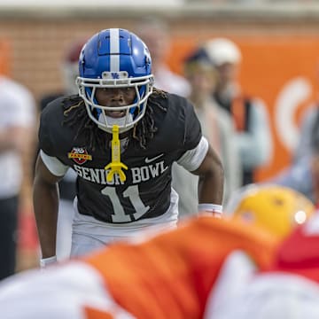 Maxwell Hairston of Kentucky at the Senior Bowl.