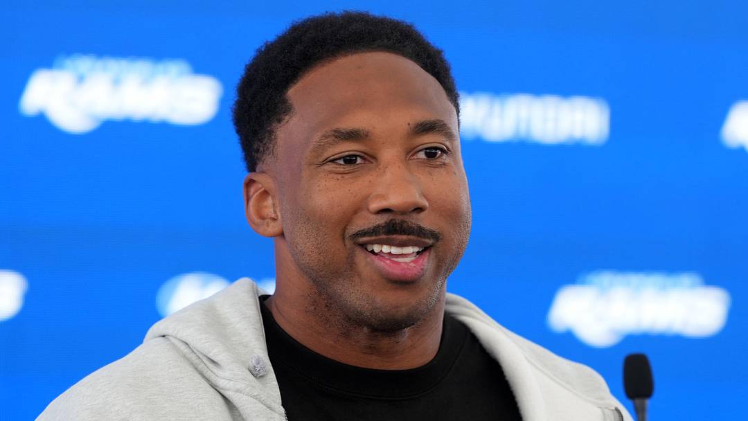 Los Angeles Rams defensive end Myles Garrett.