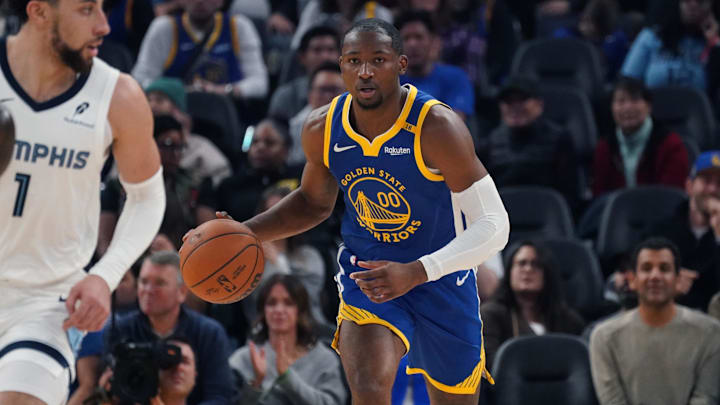 Golden State Warriors forward Jonathan Kuminga.