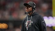 Atlanta Falcons head coach Raheem Morris