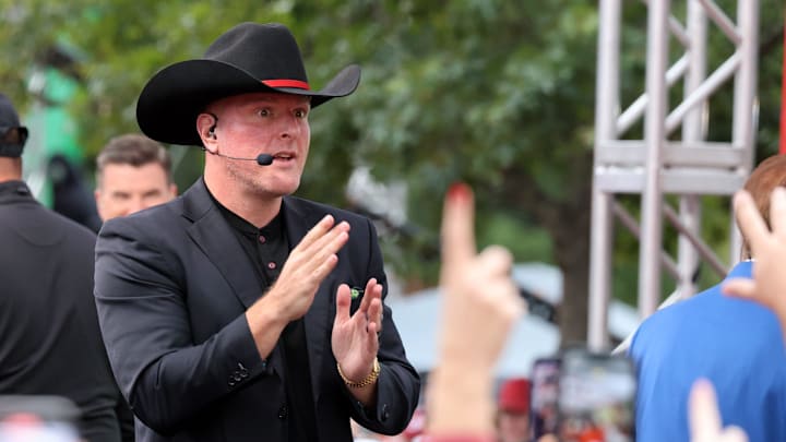 Pat McAfee has not shied away from firing off a take or two from the ‘GameDay’ set. Pat McAfee has not shied away from firing off a take or two from the ‘GameDay’ set.