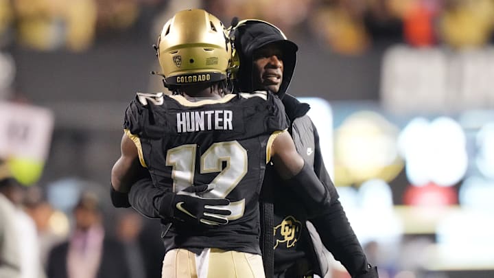 Colorado coach Deion Sanders had a powerful message for Travis Hunter after the Jaguars star announced the birth of his son. Colorado coach Deion Sanders had a powerful message for Travis Hunter after the Jaguars star announced the birth of his son.
