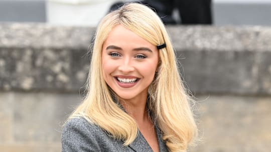 Sabrina Carpenter attends the Dior Homme Menswear Spring/Summer 2026 show in Paris, France, in June 2025.