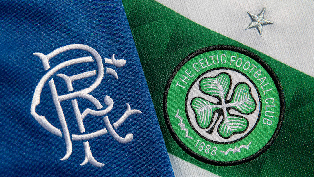 The Glasgow Celtic FC and the Glasgow Rangers FC Club Badges